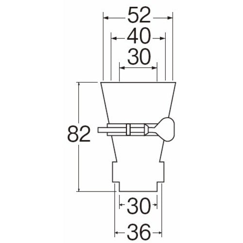 SANEI 排水ホース差込口(バンド付) PH62-87S 1 個