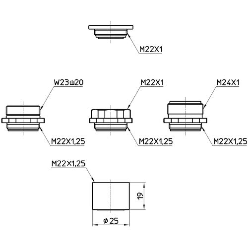 SANEI Water Saving Foam Adapter Set PM282GS 1 piece