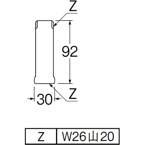 SANEI Faucet Pipe Socket PT265 1 pc