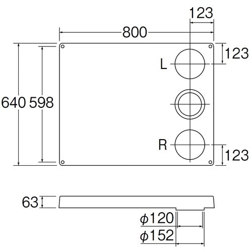 SANEI 세탁기 빵 H541-800 1 개