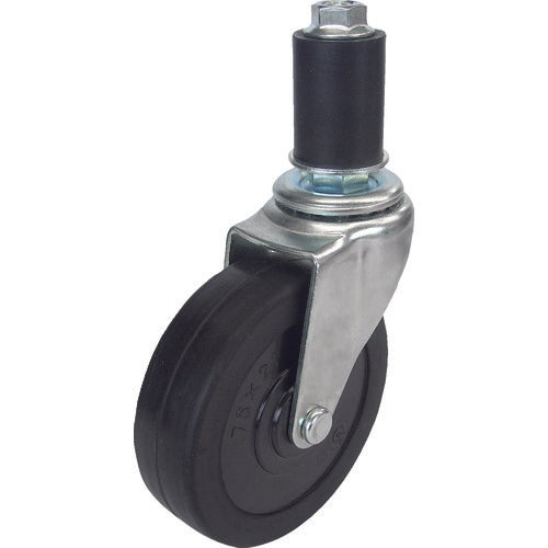 TRUSCO パイプ差込式キャスター 自在 Φ75 TYLTF-75RH 1 個