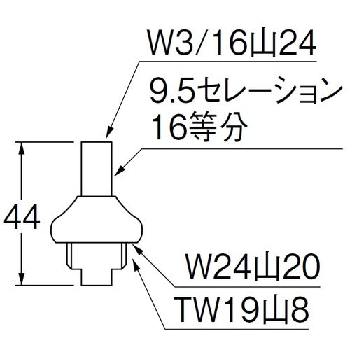 SANEI 스핀들 세트 PU36S-13 1 개