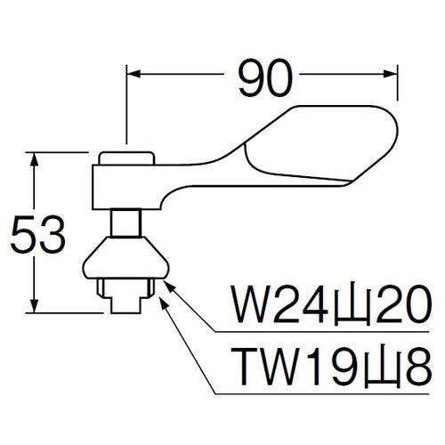 SANEI 급수 마개 상부 PR130A-13 1개