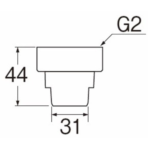 SANEI Drain Hose Union Nut PH62-88S-50 1 pc