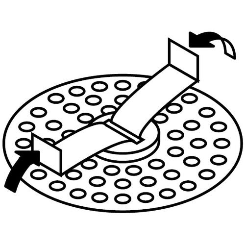 SANEI universal drain plate PH40F-2-L 1 piece