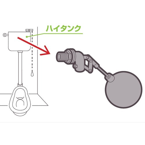 SANEI 수평 볼 탭 PV44J-13 1 개