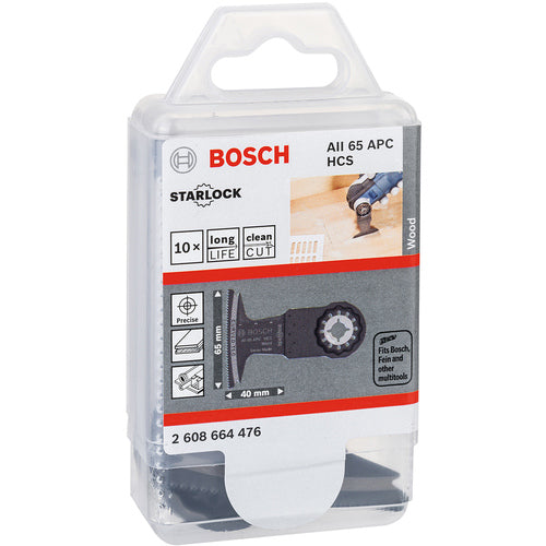 Bosch Multi-Tool Blade (Cut-Saw) Starlock Wood AII65APC AII65APC/10 1 S