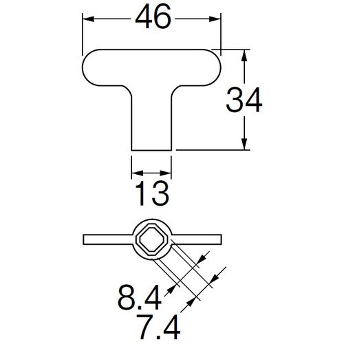 SANEI shared faucet key (2 pieces) PR32 1 PK