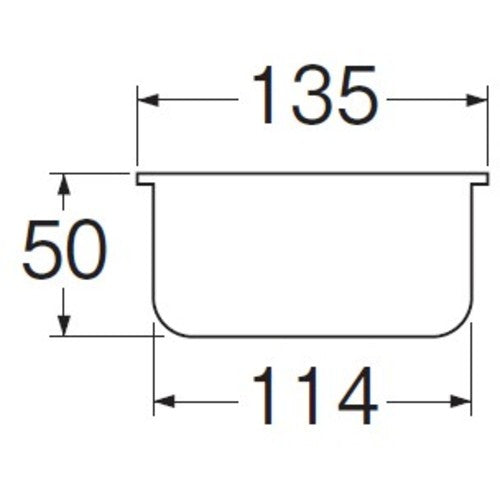SANEI sink drain plug basket PH697F-S 1 piece
