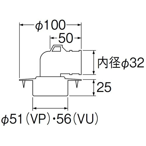 SANEI washing machine drain H552-50 1 piece