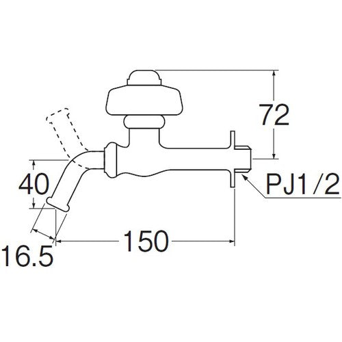 SANEI 自閉ホーム水栓 Y229A-13 1 個