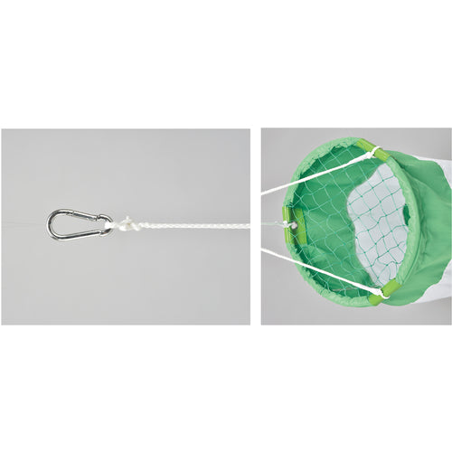 녹색 십자 안전 송풍 녹색 / 흰색 300Φ × 1200mm 폴리 에스테르 제 송풍 -2 249003 1 개