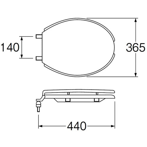 SANEI 前割便座(アイボリー) PW902-S-I 1 個