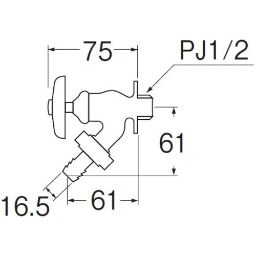 SANEI 급수 마개 Y80V-13 1 개