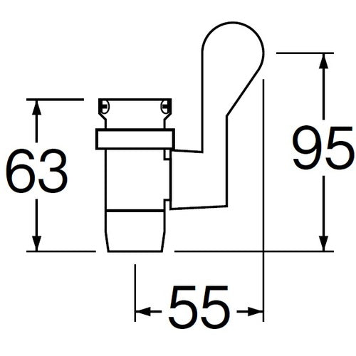 SANEI 절수 수탉 PM27 1 개