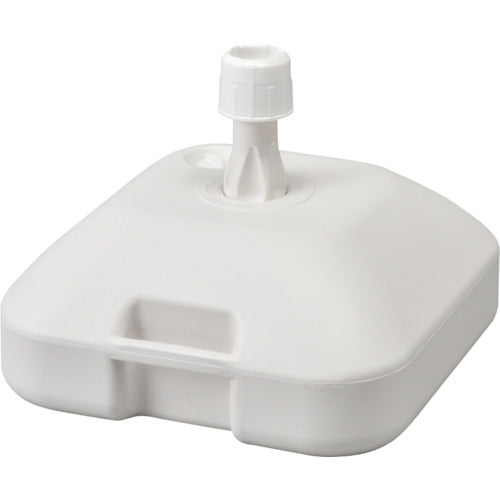 緑十字 のぼり旗用スタンド(注水タイプ) 白 満水時17kg ポリエチレン製 ノボリ用ポール台G型(白) 255120 1 台