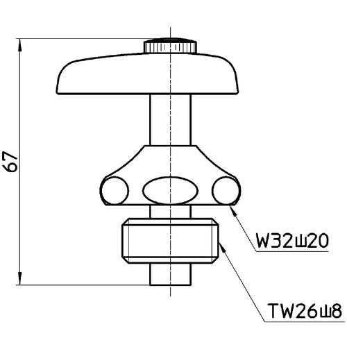 SANEI Faucet Top PR10A-20 1 piece