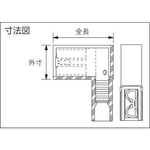 PANDUIT ライトアングルメス型ディスコネクト ナイロン絶縁タイプ ファネル挿入 DNFR14−206B−L DNFR14-206B-L 1 袋