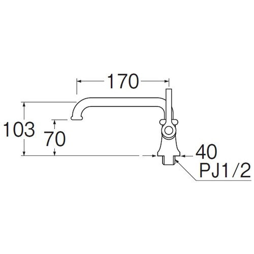 SANEI Kitchen freestanding faucet A5311-13 1 unit