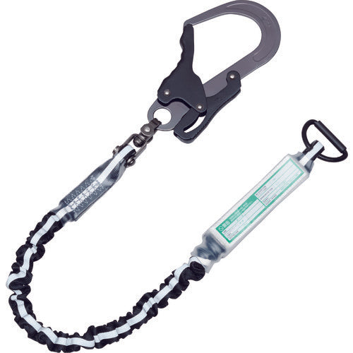 KH Accordion Sword Aluminum Swivel D Ring 17 Black/Reflective Silver Line S1JDWS-17 1 piece