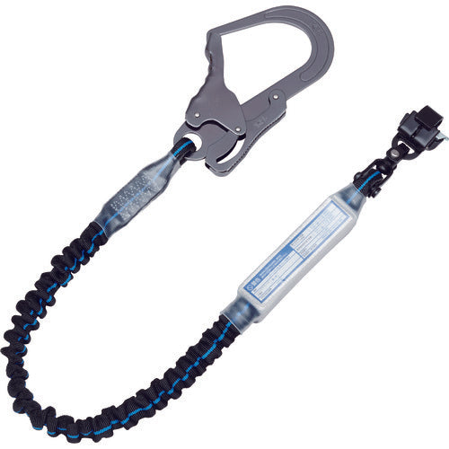 KH じゃばらランヤード(ハーネス用)スチールペダル17黒/青ライン S1SPWB-17 1 本