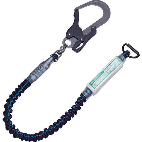 KH Accordion Sword Aluminum Swivel D Ring 17 Black/Blue Line S1JDWB-17 1 piece