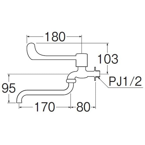 SANEI lever faucet JA131-13 1 unit
