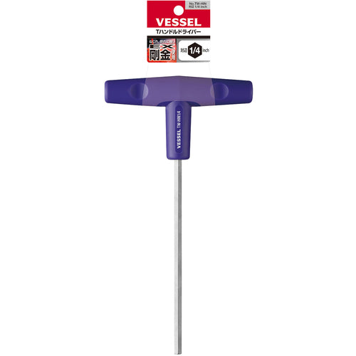 VESSEL Tハンドルドライバー(インチ) TW−HIN 対辺 対辺1/4 TW-HIN1/4 1 本
