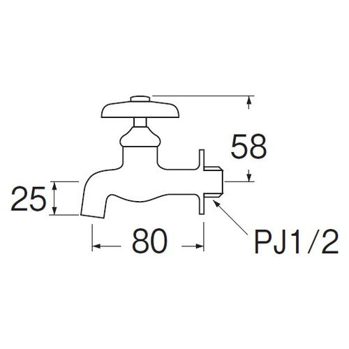 SANEI side faucet JY10E-13 1 piece
