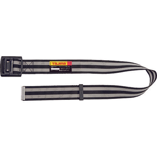 타지마 몸통 벨트 알루미늄 원 핑거 블랙 버클 테두리 무늬 테두리 화이트 S 사이즈 BAS110-BWH 1 개