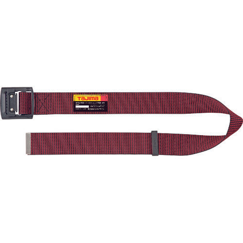 タジマ 胴ベルト アルミワンフィンガー黒バックルドット柄 ドット赤 Sサイズ BAS110-DRE 1 本