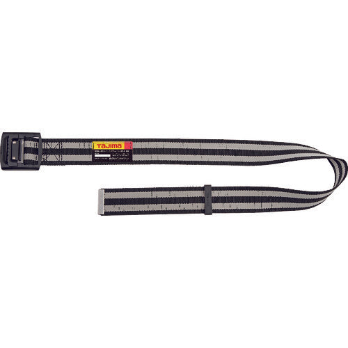 타지마 몸통 벨트 알루미늄 원 핑거 블랙 버클 테두리 무늬 테두리 화이트 M 사이즈 BAM125-BWH 1 개