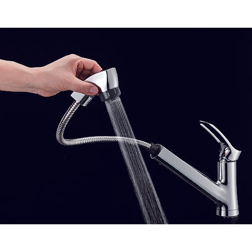 SANEI シングルワンホールスプレー混合栓 K87120TJV-13 1 個