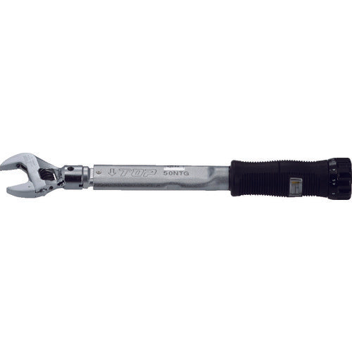 TOP 헤드 반전식 몽키형 그립 부착 토크 렌치 조정 범위 10~50N·m HY-50NTG 1개