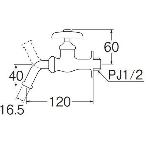 SANEI Universal Home Faucet JY12E-13 1 pc