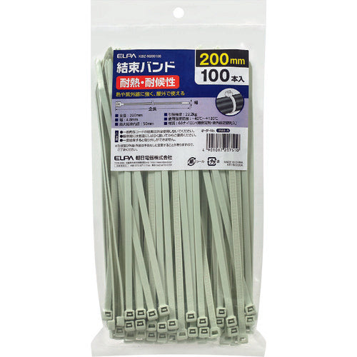 ELPA 결속 내열 200MM (100개입) KBZ-N200100 1봉