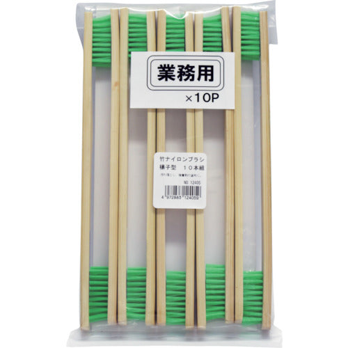 KOWA Bamboo Handle Nylon Brush (10 pieces) 12405 1 PK