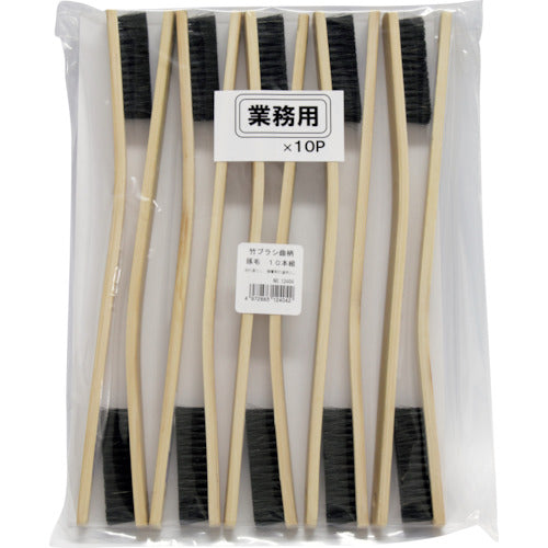 KOWA Bamboo Brush Curved Handle (10 pcs) 12404 1 PK