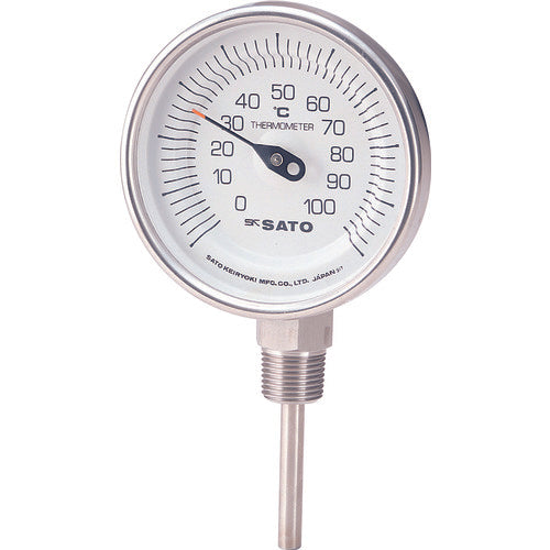 Sato Bimetal Thermometer BM-S Type BM-S-90S-1 1 pc