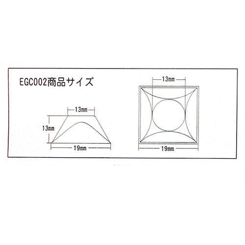 WAKI 점착 고무 쿠션 EGC-002 4개들이 EGC-002 1봉