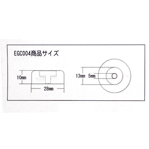 WAKI Screw-fastening rubber cushion EGC-004 4 pieces EGC-004 1 bag