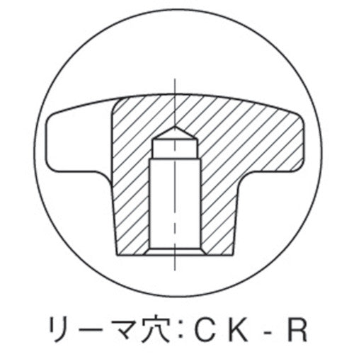 IMAO Cross Knob (Reamed Hole) 80 CK80R 1 pc