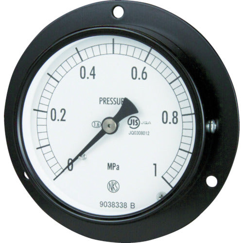Nagano Standard pressure gauge D frame embedded type Φ75 Minimum scale 0.002 AC15-231-0MP 1 unit