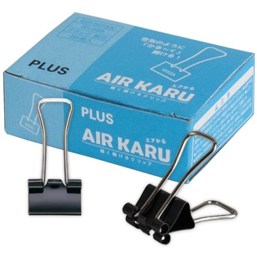 플러스 35558) 더블 클립 에어 카루 극콩 20개 CP-107AK CP-107AK (35558) 1상자