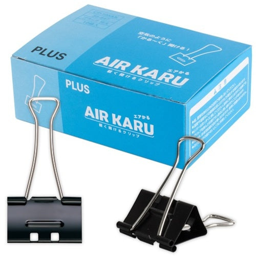 プラス 35547)ダブルクリップエアかる特大10個 CP−105AK CP-105AK (35547) 1 箱