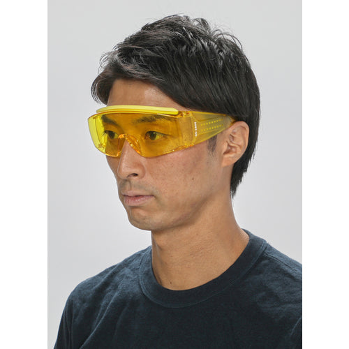 TRUSCO 一眼型セーフティグラス 上ひさしサイド付 黄 GS-180N 1 個