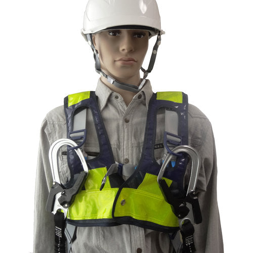 Mizukei Full Harness Safety Vest "Can be worn" <Navy/Yellow> 5941112 1 pc