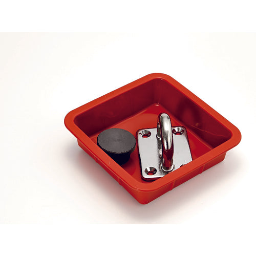 TRUSCO 【매진 폐번】 실리콘 트레이 각형 내경 105X105XH34 SLTS-105105 1개