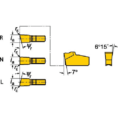 サンドビック T−Max Q−カット 突切り・溝入れチップ(310) 2135 N151.2-300-4E 10 個
