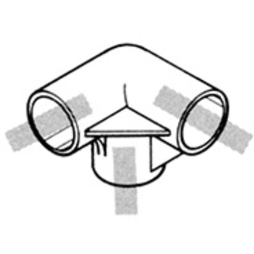 YAZAKI プラスチックジョイント J−4 AAS S ブラック イレクター Φ28用 J-4-S BL 1 個